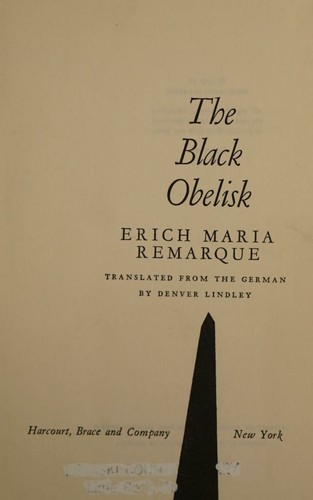 Cover of The Black Obelisk
