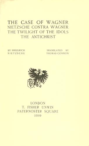 Cover of The Case of Wagner