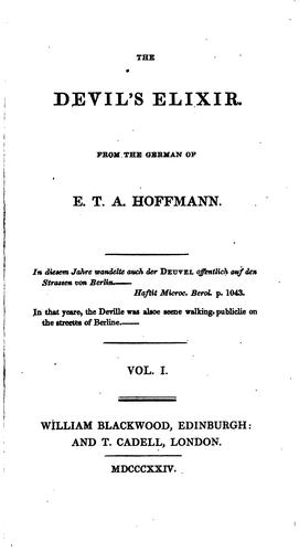 Cover of The Devil's Elixirs