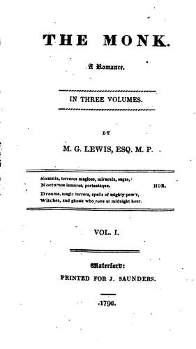 Cover of The Monk