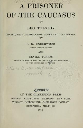 Cover of The Prisoner of the Caucasus