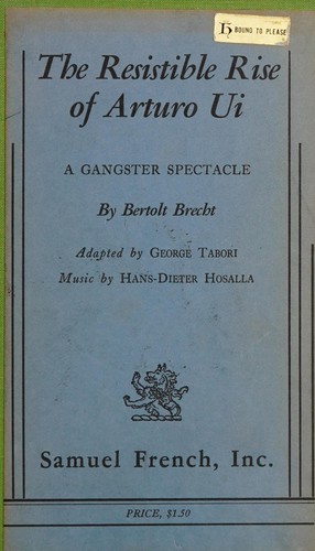 Cover of The Resistible Rise of Arturo Ui