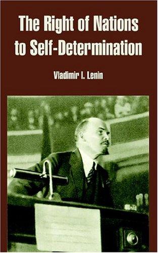 Cover of The Right of Nations to Self-Determination