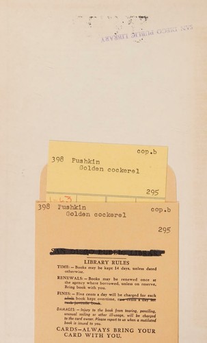 Cover of The Tale of the Golden Cockerel