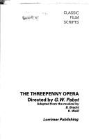 Cover of The Threepenny Opera