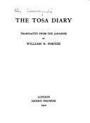 Cover of Tosa Nikki
