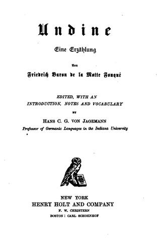 Cover of Undine
