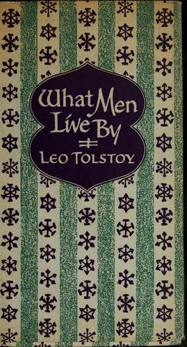 Cover of What Men Live By