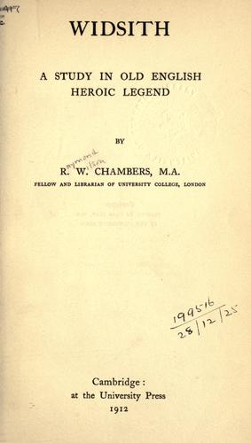 Cover of Widsith