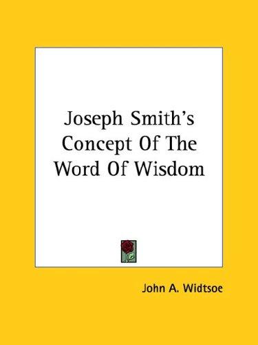 Cover of Word of Wisdom